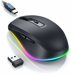 Seenda Kabellose Maus mit LED-Beleuchtungen und Jiggler - Deal des Tages! 🖱️💡 Angebot bei HelloDeals