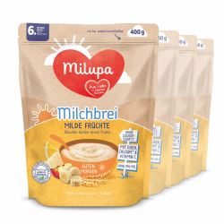 👶🍼 Milupa Milchbrei Milde Früchte - Ohne Palmöl und Zusatzstoffe Angebot bei HelloDeals