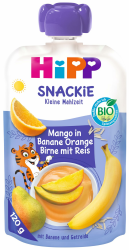 HiPP Sportsfreund Quetschbeutel (Mango in Banane-Orange-Birne mit Reis, 100% Bio-Früchte) 6er Pack 120 g Angebot bei HelloDeals