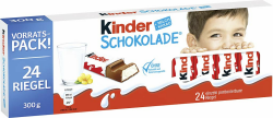 Kinder Schokolade - Schokoriegel aus gefüllter Vollmilchschokolade - 24er Packung Angebot bei HelloDeals