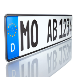 🚲 Fahrradträger Kennzeichen | Euro Kennzeichen 520 x 110 mm 🇩🇪 Angebot bei HelloDeals