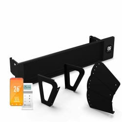 Blumfeldt Infrarot Wandheizung 3300W – Smart & Touch Schwarz Angebot bei HelloDeals