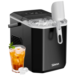 Silonn Eiswürfelmaschine - Mini Eiswürfel Maschine mit Tragegriff 🧊 Angebot bei HelloDeals