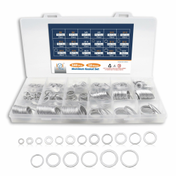DIYoung 540 Stück Aluminium Dichtungsring Sortiment - Metrische Dichtungen Angebot bei HelloDeals