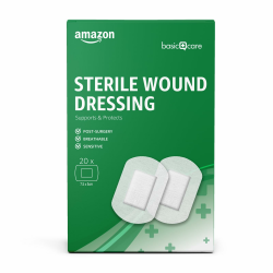 Amazon Basic Care Sterile Wundauflage, 20 Pflaster 🩹 Angebot bei HelloDeals