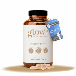 🌟 Glow25® Kollagen Kapseln hochdosiert [180 Kapseln] mit Hyaluronsäure und Vitamin C 🌟 Angebot bei HelloDeals