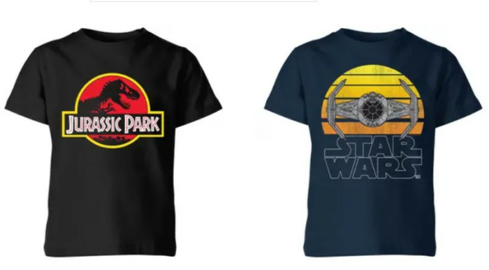 Zwei Kinder T-Shirts zum Preis von einem (verschiedene Designs)