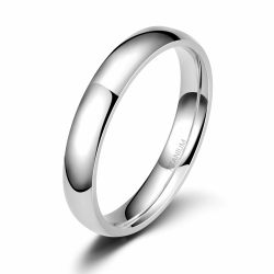 Zakk Ring Damen Herren 2mm 4mm 6mm Titan Poliert Schmal Ringe Verlobungsringe Ehering Hochzeitsringe Silber-4mm 75 (23.9) ⭐💍 Angebot bei HelloDeals