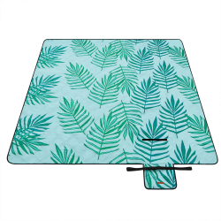 SONGMICS Picknickdecke 200 x 200 cm - Farnmuster und Hellblau 🌿💙 Angebot bei HelloDeals