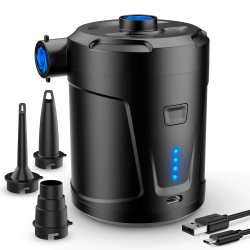 Elektrische Luftpumpe,5200mAh Wiederaufladbare Akku Luftpumpe Planschbecken Pool Kinder,Mini Luftpumpe Elektrisch Inflator Schwarz 🏊‍♂️ Angebot bei HelloDeals