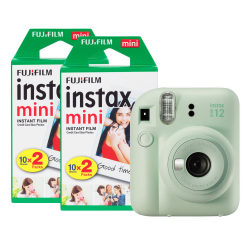 📸 Fujifilm Instax Mini 12 Sofortbildkamera mit 40 Aufnahmen, Minzgrün 🌿 Angebot bei HelloDeals