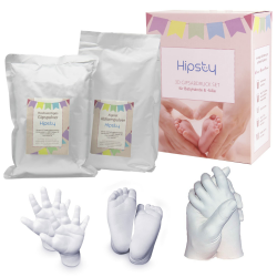 👶🦶 Hipsty Gipsabdruck Baby Hand und Fuß | Mehrere Abdrücke | Einzigartige Erinnerung Angebot bei HelloDeals