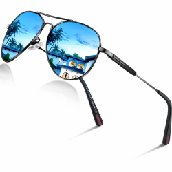 DADA-PRO Sonnenbrille Herren Damen 😎 Polarisiert Retro Fliegerbrille UV400 Schutz Angebot bei HelloDeals