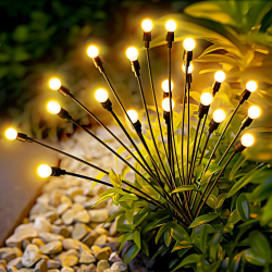 🌟 PATIOPIA Solarlampen für den Außenbereich Garten, 2 Stück 10 LEDs Glühwürmchen Solarleuchten 🌟 Angebot bei HelloDeals