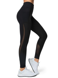 Yvette Damen Sport Leggings mit Mesh-Einsätze 🏃‍♀️🖤 Angebot bei HelloDeals