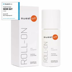🌿 Sweat-Off Antitranspirant Roll On 50ml gegen Schwitzen | Deo Roller gegen Schweiß 🛡️ | Antiperspirant für Männer und Frauen, 1er Pack Single Angebot bei HelloDeals