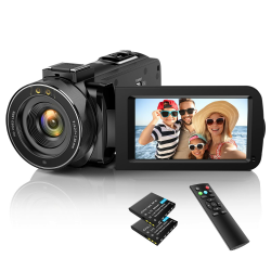 Videokamera Camcorder 1080P 30FPS 36MP Vlogging Kamera Recorder für YouTube Angebot bei HelloDeals