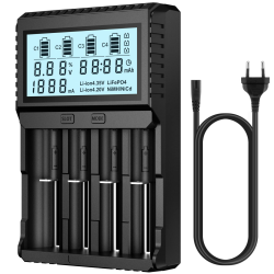 POWXS Universal Batterie Ladegerät mit Testfunktionen und LCD-Display Angebot bei HelloDeals