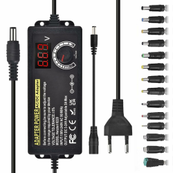 🔌🔋 Einstellbares Netzteil 3V-24V Universal Netzteiladapter 3A 72W 🔋🔌 Angebot bei HelloDeals