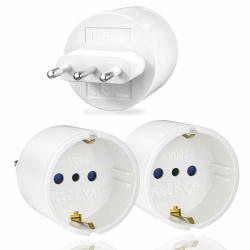 Oliveria 3 Stück Reiseadapter Italien 🌍🔌 Angebot bei HelloDeals