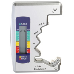 🔋🔍 Bestgle Digitaler Batterietester - Batterieprüfer für verschiedene Batteriegrößen Angebot bei HelloDeals