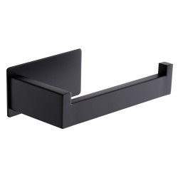 🚽🧻 Aikzik Toilettenpapierhalter ohne Bohren, Selbstklebend Toilettenpapierrollenhalter Edelstahl Schwarz Angebot bei HelloDeals