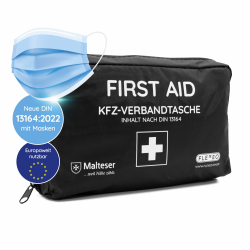 KFZ-Verbandtasche nach aktueller DIN 13164 [EUROPAWEIT GÜLTIG] gemäß StVZO Angebot bei HelloDeals