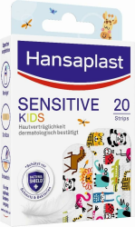 Süße Kinderpflaster mit Tiermotiven - Hansaplast Kinderpflaster Sensitive Angebot bei HelloDeals