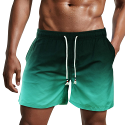 🩳 Danfiki Herren Badehose Schnelltrocknend Badeshorts Kurzen Strandhose Sporthose Schwimmhose L Grün Angebot bei HelloDeals
