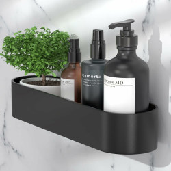 🚿 Qeekzeel Duschablage Ohne Bohren Duschregal Duschkorb Organizer ⭐️ Nagelfrei Selbstklebend Schwarz Angebot bei HelloDeals