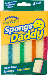 🧽🌈 Scrub Daddy SPDDY4 SPMVP Scheuerschwämme, doppelseitig, 4 Stück, Sortiert 4er-Pack 🌈🧽 Angebot bei HelloDeals