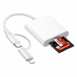 SD Kartenleser für iPhone - Speicher SD Kartenleser für iPhone - Plug-and-Play SD/MicroSD Card Reader 📸 Angebot bei HelloDeals