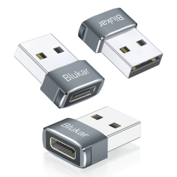 🔌📱 Blukar USB auf Typ C Adapter, 3 Stück USB-C Buchse zu USB-A Stecker 📱🔌 Angebot bei HelloDeals