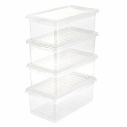 Aufbewahrungsboxen Set mit Air Control System - 4-teilig, Transparent Angebot bei HelloDeals