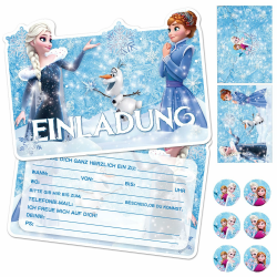 YeahBoom Einladungskarten Kindergeburtstag 🎈🎊 - Set mit 12 Karten, Umschlägen und Tattoo Aufklebern Angebot bei HelloDeals