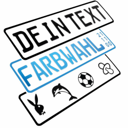 🚗 L & P Car Design FKZ 1 Stück Fun Kennzeichen 52cm x 11cm 🎁 Angebot bei HelloDeals