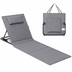 🏖️ SONGMICS Strandstuhl, Campingstuhl, Sonnenliege - Klappbar & Verstellbar Angebot bei HelloDeals