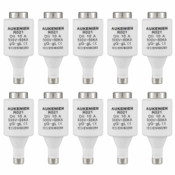 🔌🔒 AUKENIEN DII E27 R021 Spirale Keramik Sicherungen 10A 10 Stück Angebot bei HelloDeals