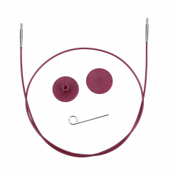 🧶🟣 KnitPro 10502 Seil für Nadelspitze, Kunststoff, lila, 80 cm 🟣🧶 Angebot bei HelloDeals