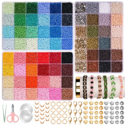 JHWELRG 36500 Stück 72 Farben Bunte Perlen für Armbänder 3mm Perlen Set 🌈 Angebot bei HelloDeals