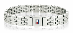 Tommy Hilfiger Jewelry Armband für Herren aus Edelstahl - 2701062 Single ⌚🔵🔴⚪ Angebot bei HelloDeals