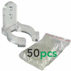 🎉 50Stk Befestigungsclips Halterung für Lichtschlauch 11-13mm LED Strip Kunststoff Clip Angebot bei HelloDeals