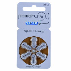 🔋👂 Power one Hörgerätebatterien Typ 312 Braun | 60 Stück Vorratspack Angebot bei HelloDeals