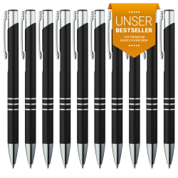 GIMEI® Metall Kugelschreiber 10 Stück Set | Premium Kugelschreiber Schwarz Angebot bei HelloDeals