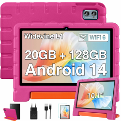 ZIOVO Kinder Tablet 10 Zoll Android 14 - Rosa Rosa Pro 🚀📱 Angebot bei HelloDeals