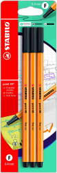 🌈 STABILO Fineliner - point 88-3er Pack - schwarz 🖊️ Angebot bei HelloDeals