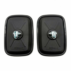 🚜 2x Außenspiegel Rückspiegel UNIVERSAL 174x120mm ø10 Bagger Traktor Baumaschinen 🚜 Angebot bei HelloDeals