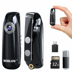 BOBLOV 007 Mini Kamera, 1080P Full HD Bodycam 📷🔥 Angebot bei HelloDeals