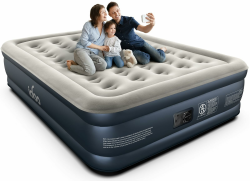 🌟 iDOO Luftmatratze Selbstaufblasend für 2 Personen 🛏️ Schnelles Aufblasen/Luftablassen ⏳ Gästebett für Camping 🏕️ 295kg MAX Queen 👑 Angebot bei HelloDeals