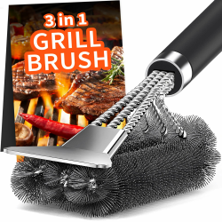 🔥 TNTOR Grill Reinigungsbürste mit Extra Langer Edelstahl Borsten 🍔 Angebot bei HelloDeals